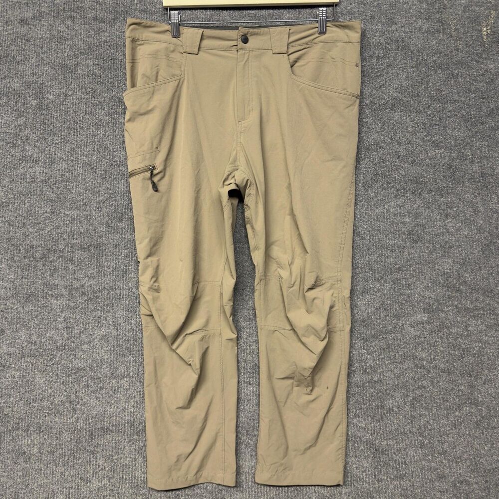 Outdoor Research Voodoo Pants Mens 38x29 Beige Softshell Hiking Climbing Stretch